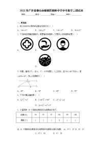 2022年广东省佛山市顺德区德胜中学中考数学三模试卷(含答案)