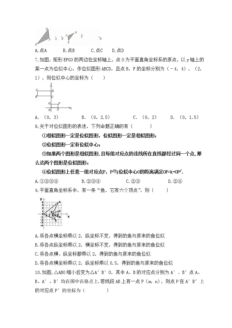 2022-2023年沪科版数学九年级上册22.4《图形的位似变换》课时练习(含答案)第2页