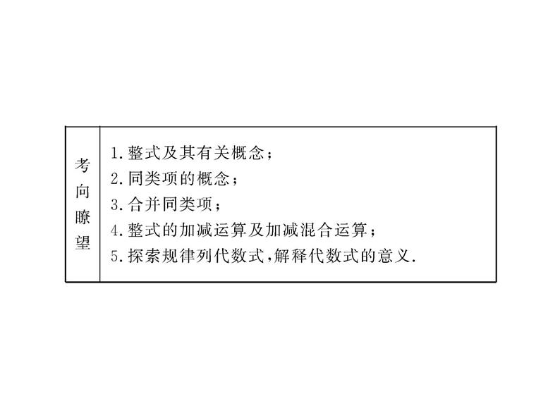 鲁教版（五四制））六年级上册《整式的加减》复习教学课件04