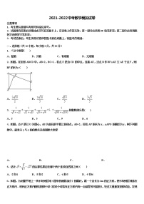 陕西省榆林市绥德重点中学2021-2022学年毕业升学考试模拟卷数学卷含解析