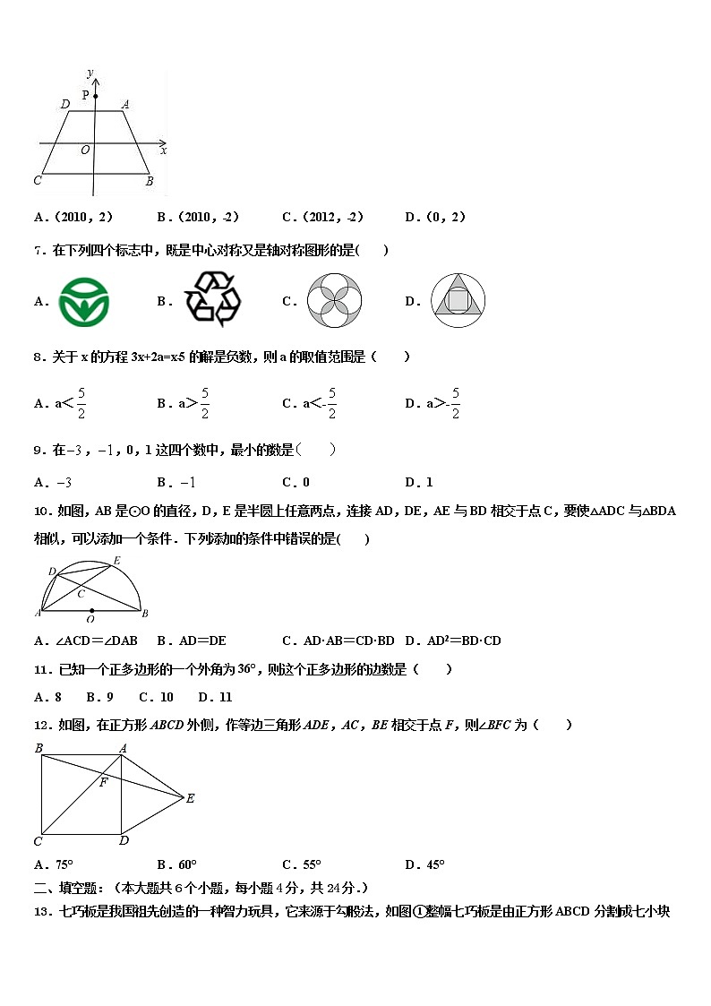 上海市长宁区西延安中学2021-2022学年中考二模数学试题含解析02