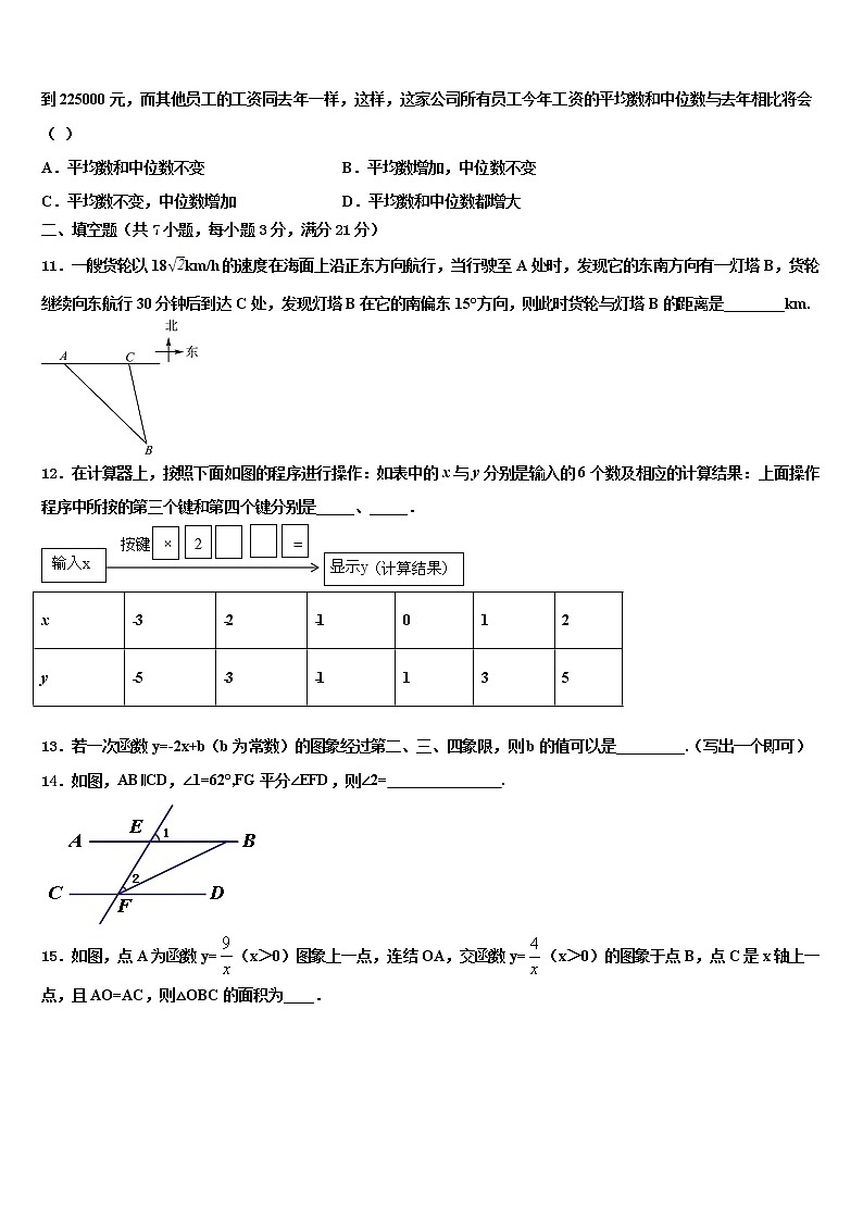 四川省巴中市通江中学2021-2022学年中考数学四模试卷含解析第3页