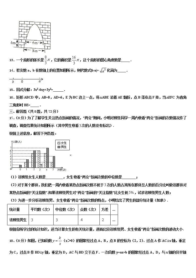 四川省德阳市德阳中学2022年中考数学考试模拟冲刺卷含解析03