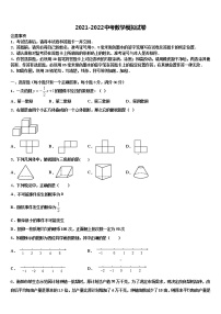 陕西省咸阳市实验中学2021-2022学年中考数学仿真试卷含解析