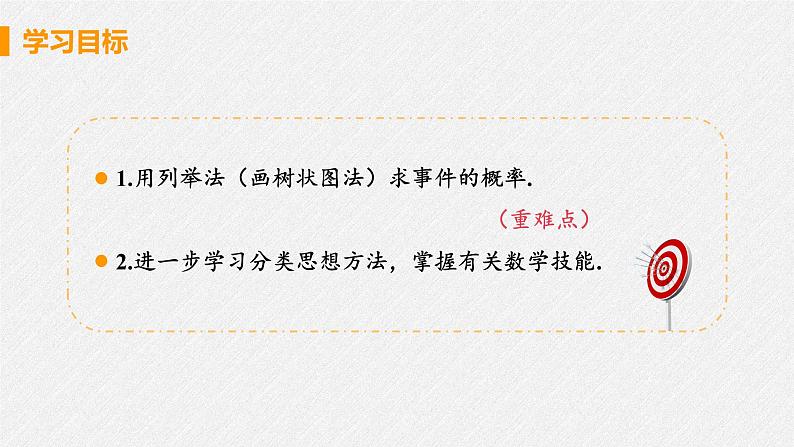 25.2 课时2 用画树状图法求概率 课件 初中数学人教版九年级上册03