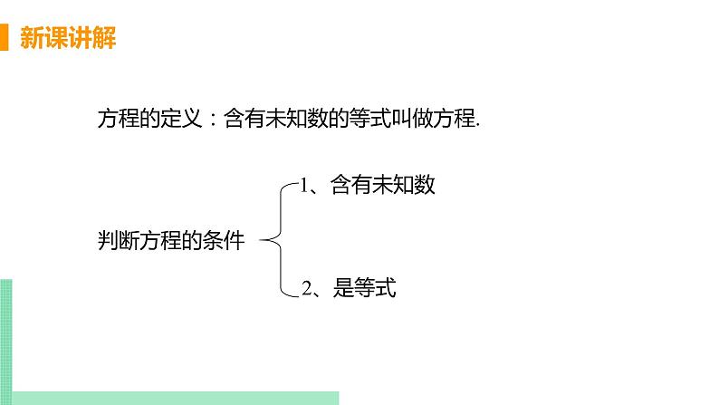 初中数学北师大版（2012）七年级上册 第五章 1 认识一元一次方程 课时1 一元一次方程 精编课件第6页