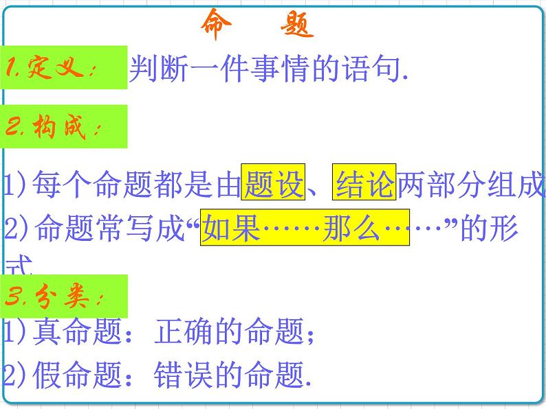 初中数学华东师大版（2012）八年级上册 第十三章 13.1.2 定理与证明 课件03