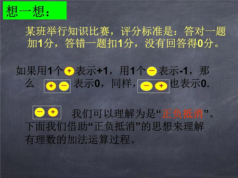 初中数学华东师大版七年级上册 第二章 2.6.1 有理数的加法法则 课件第4页