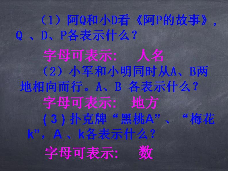 初中数学华东师大版七年级上册 第三章 3.1.1 用字母表示数 课件08