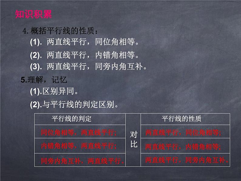 初中数学华东师大版七年级上册 第五章 5.2.3 平行线的性质 课件05