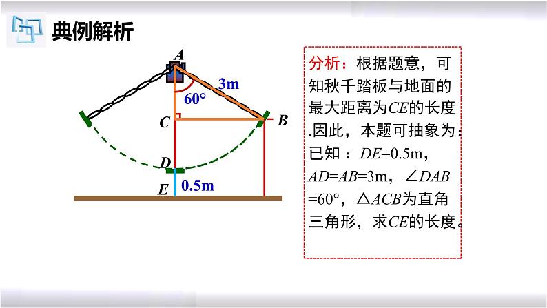 初中数学冀教版九年级上册 26.4 第1课时 解直角三角形的应用 课件08