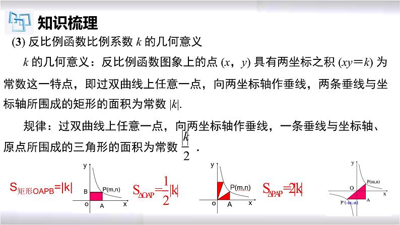 初中数学冀教版九年级上册 第27章 反比例函数章节复习 课件06