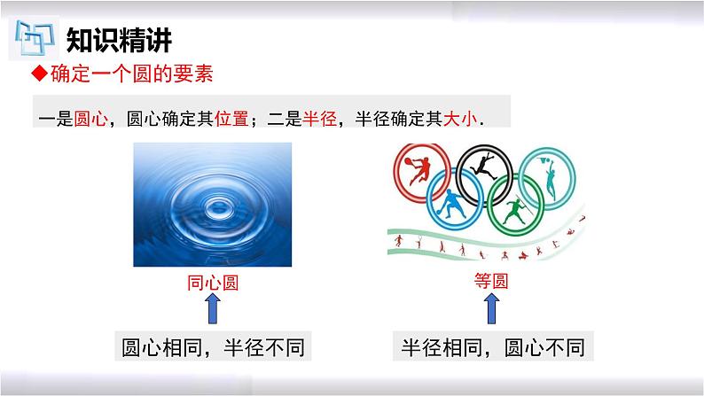 初中数学冀教版九年级上册 28.1 圆的概念及性质 课件07