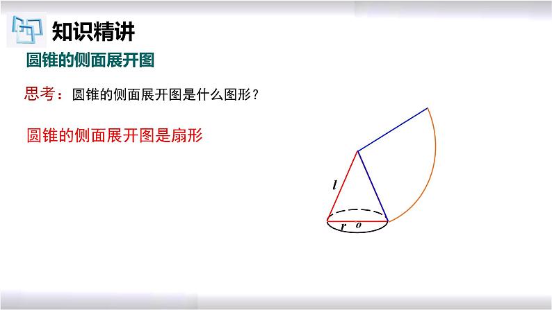 初中数学冀教版九年级上册 28.5 第3课时 圆锥的侧面积和全面积 课件08