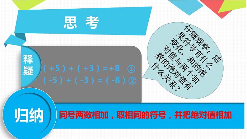 人教版七年级上册《有理数的加法》课件08