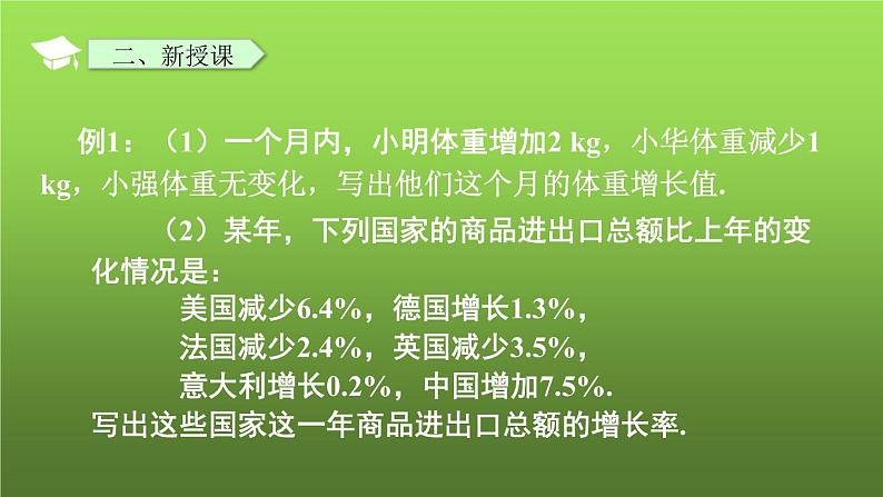 人教版七年级上册《正数和负数》课件07