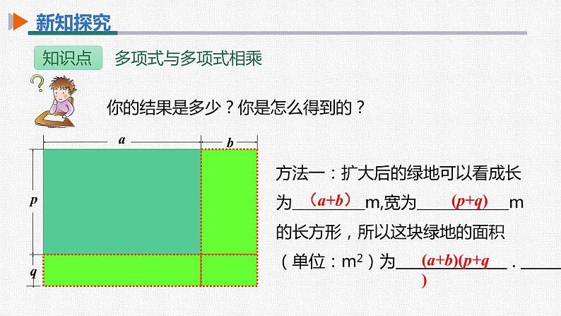 14.1.4 第3课时 多项式与多项式相乘 初中数学人教版八年级上册精选课件第7页