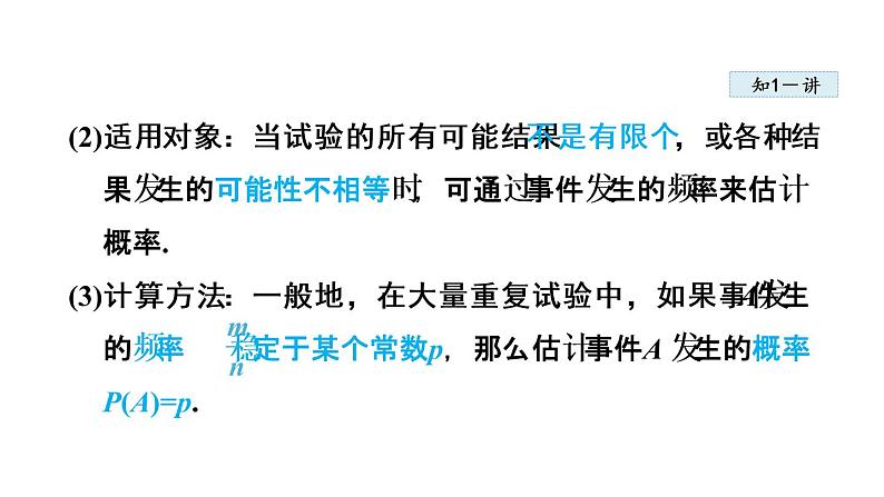 25.3 用频率估计概率 人教版九年级数学上册同步课件04