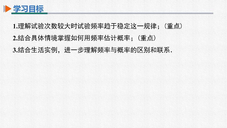 25.3 用频率估计概率 初中数学人教版九上精选课件第2页