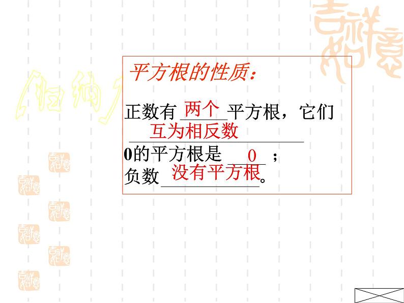 浙教版初中数学七年级上册3.1 平方根课件05