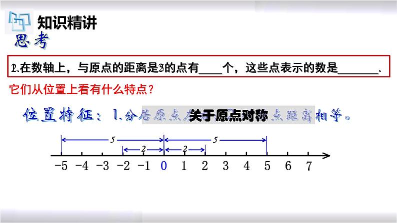 初中数学冀教版七年级上册 1.3 第1课时 相反数 课件第4页