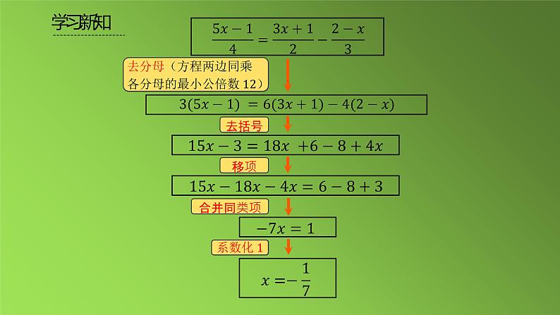 人教版七年级上册《去括号与去分母》课时3教学课件04