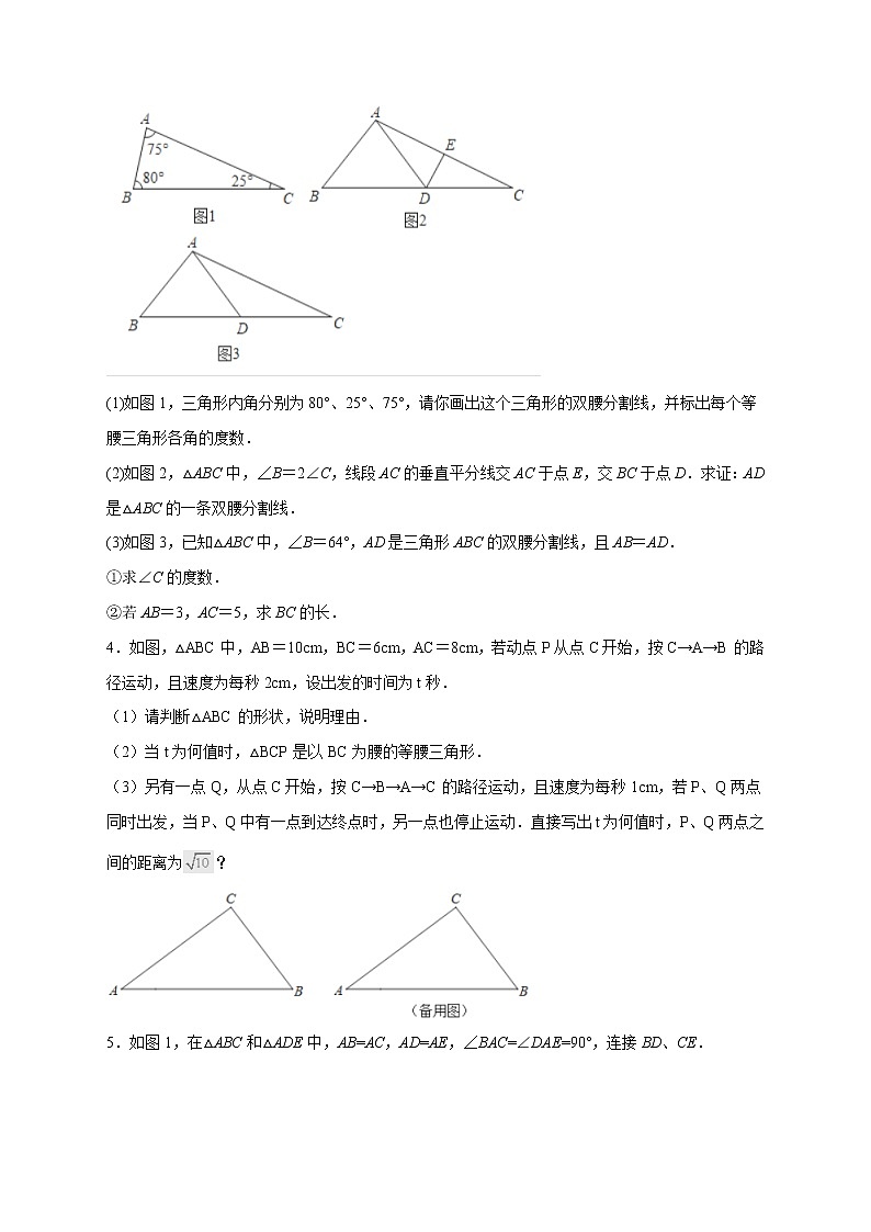 2022-2023学年八年级数学上学期期中分类复习专题02 勾股定理与全等结合的压轴题（含答案解析）02