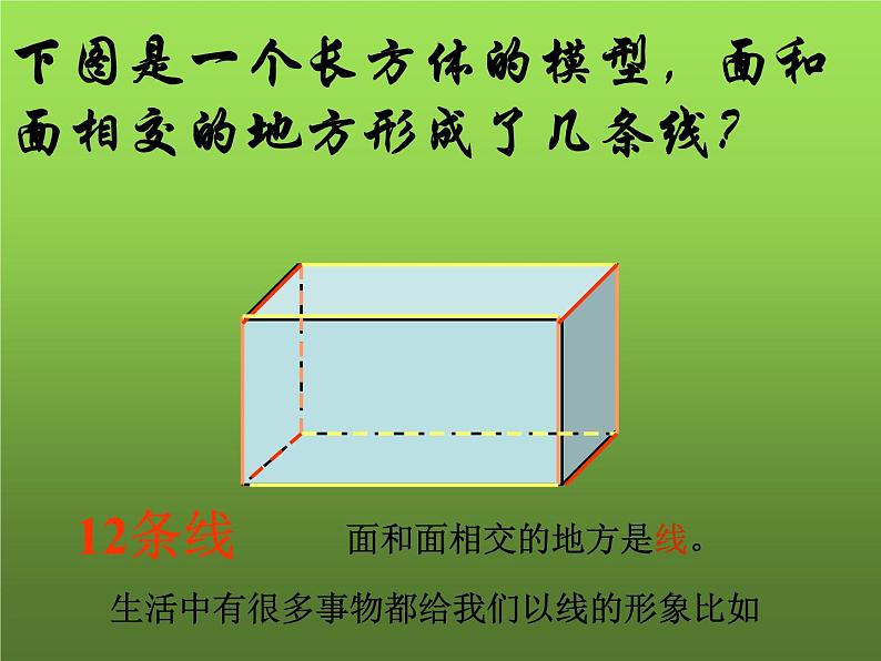 人教版七年级上册《点、线、面、体》课件07