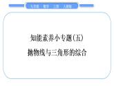 人教版九年级数学上第二十二章二次函数知能素养小专题(五)　抛物线与三角形的综合习题课件