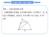 人教版九年级数学上第二十四章圆基本功强化训练(八)　与切线有关的证明与计算习题课件