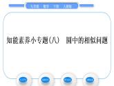 人教版九年級數(shù)學(xué)下第二十七章相似27.2相似三角形知能素養(yǎng)小專題(八)　圓中的相似問題習(xí)題課件