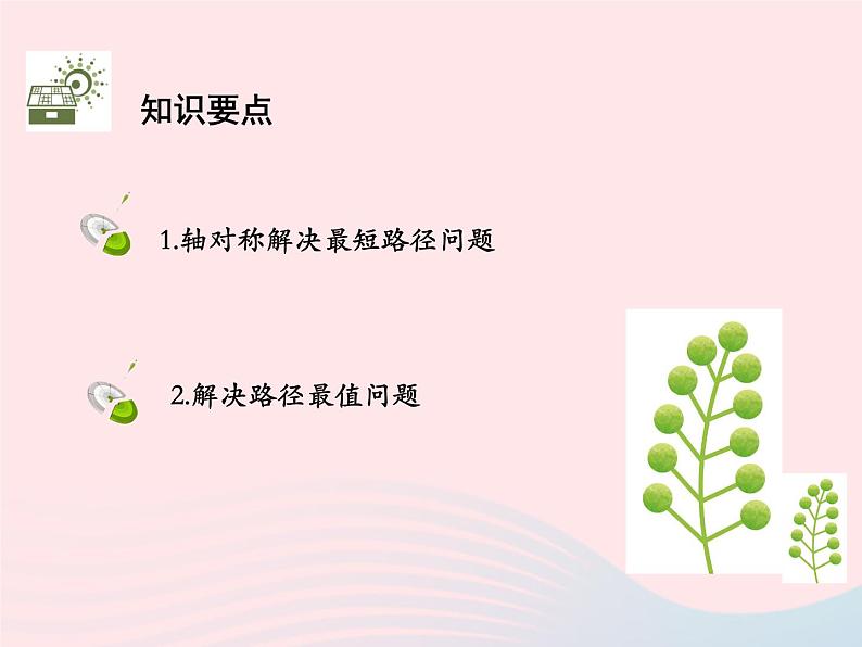 2022八年级数学上册第十三章轴对称13.4课题学习最短路径问题教学课件新版新人教版第2页