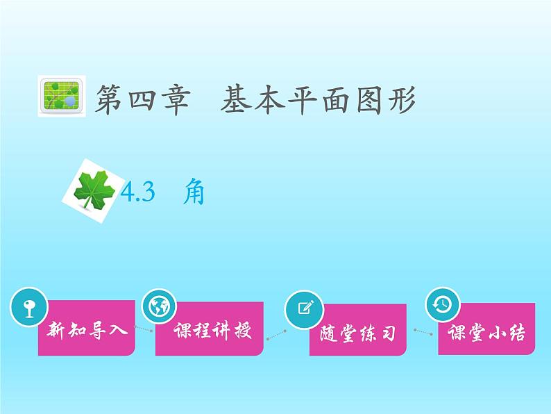 2022七年级数学上册第四章基本平面图形4.3角课件（北师大版）01