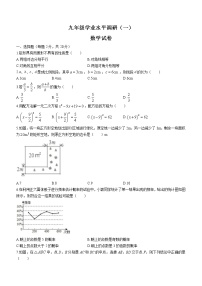 辽宁省沈阳市虹桥中学溪湖分校2022-2023学年九年级上学期10月月考数学试题(含答案)