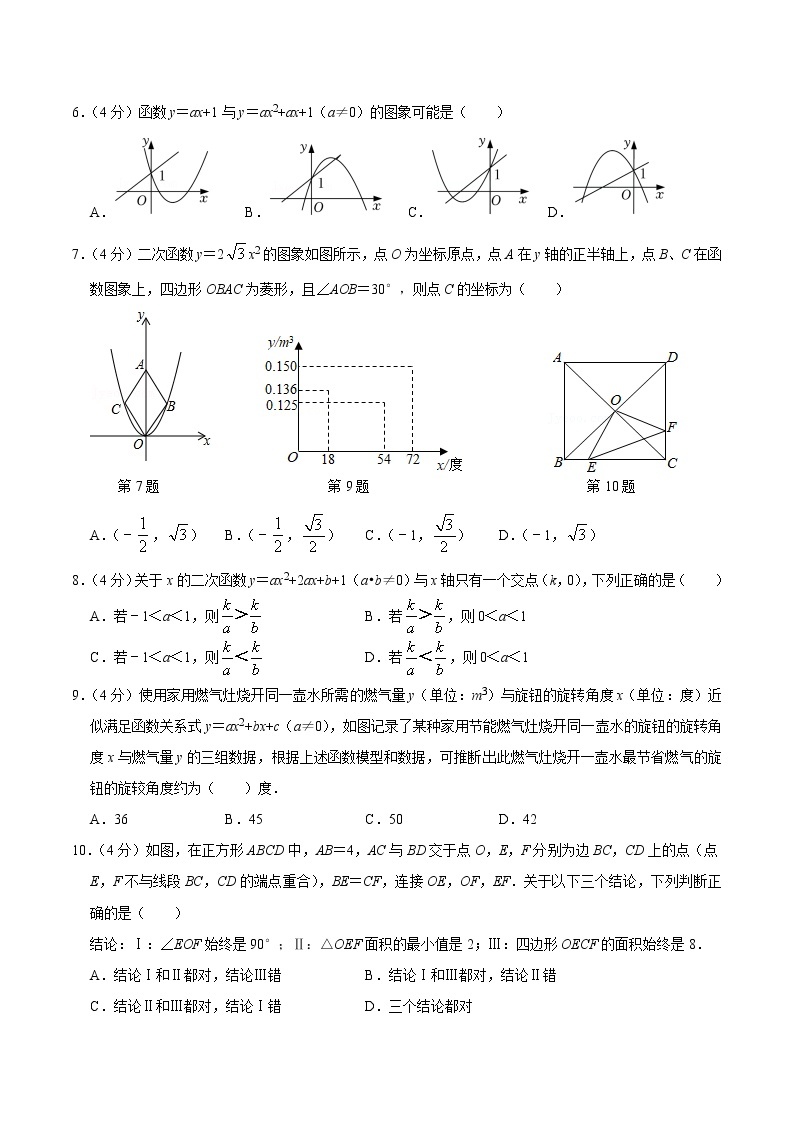 【考点全掌握】人教版数学九年级上册-第二十二章-二次函数-单元过关检测01-同步考点（知识清单+例题讲解+课后练习）02