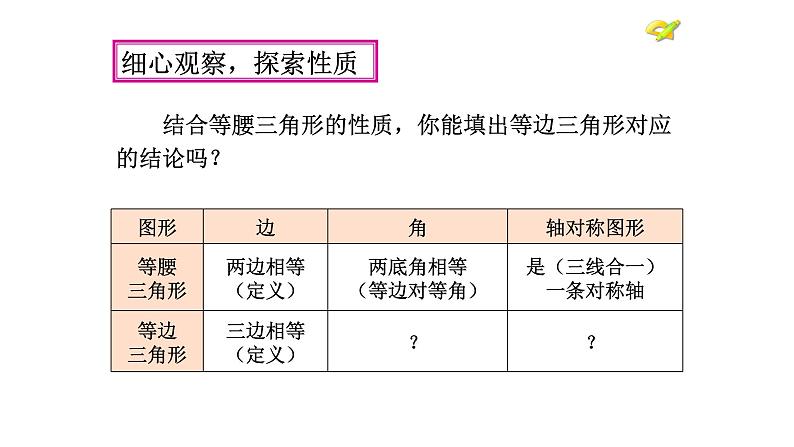 人教版八年级上册数学《等边三角形》课件第7页