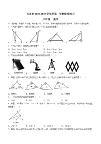 辽宁省大连市部分学校2022-2023学年八年级上学期10月月考数学试题(含答案)