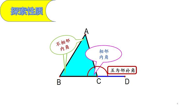 人教版八年级上册数学《三角形的外角》课件06