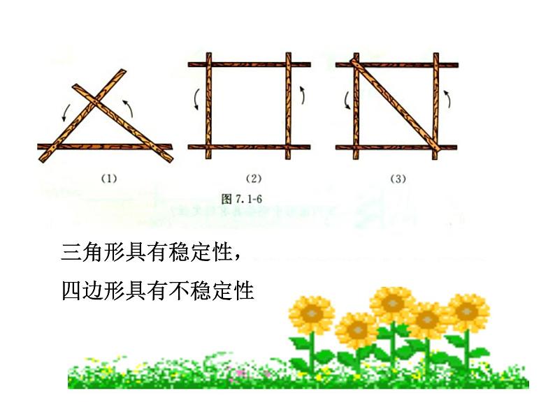 人教版八年级上册数学《三角形的稳定性》课件06