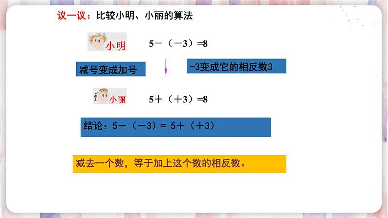 苏科版数学七年级上册 2.5 有理数的加法与减法 PPT课件+教案05