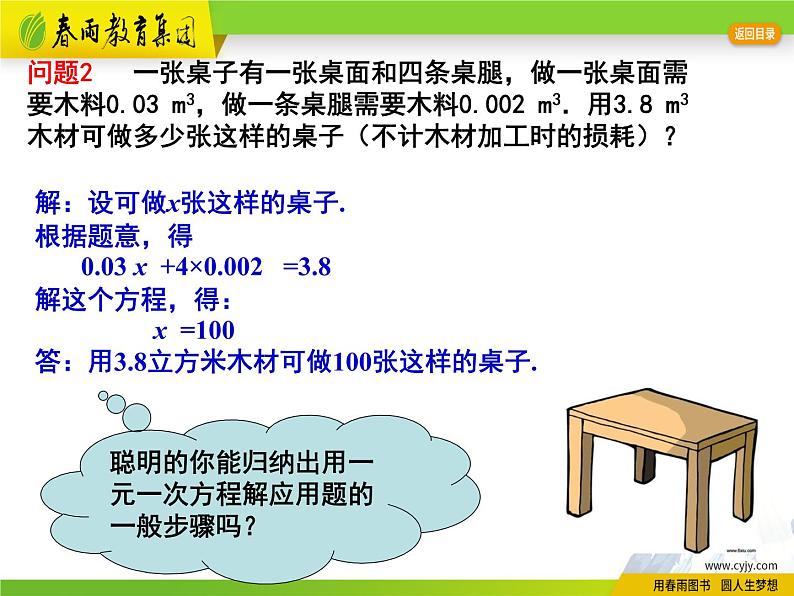 4.3 用一元一次方程解决问题（1）第5页