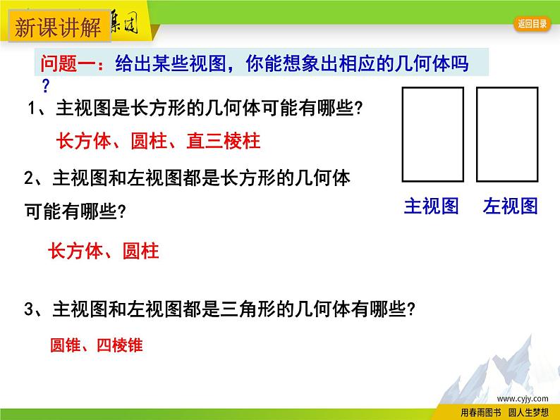 苏科版数学七年级上册 5.4 主视图、左视图、俯视图 PPT课件+教案04
