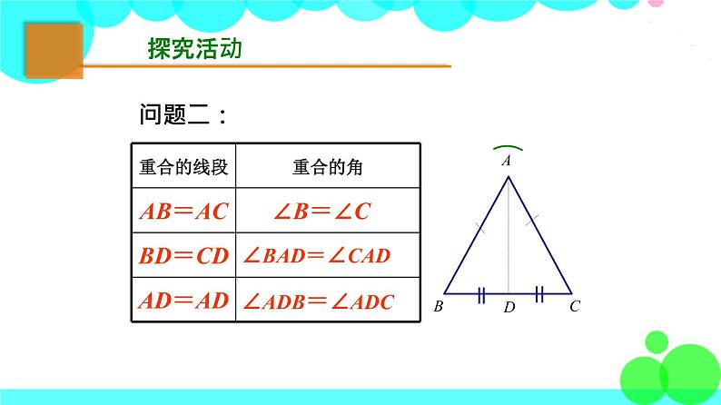 苏科版数学8年级上册 2.5 等腰三角形的轴对称性 PPT课件+教案07