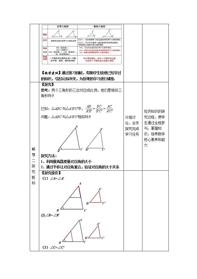27.2.1.2《相似三角形的判定—SSS判定定理》精品教学课件+教案03
