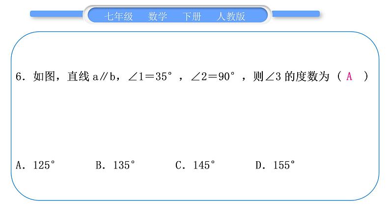 人教版七年级数学下周周测(十五)(期末复习二)习题课件第7页