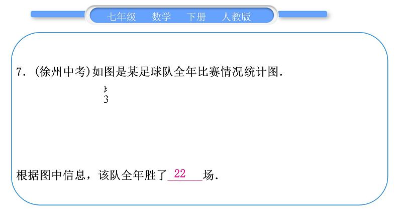 人教版七年级数学下单元周周测(十一)(10.1－10.3)习题课件08