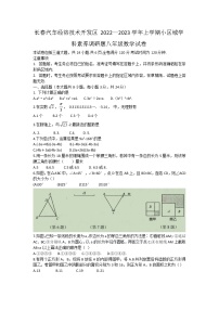 长春汽车经济技术开发区2022—2023学年八年级上学期小区域学科素养调研题 数学试卷(含答案)