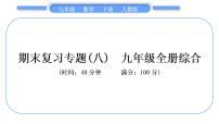 人教版九年级下期末复习专题(八)　九年级全册综合习题课件