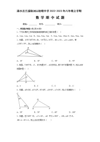 湖北省黄冈市浠水县浠水县兰溪镇河口初级中学2022-2023学年八年级上学期期中数学试题(含答案)