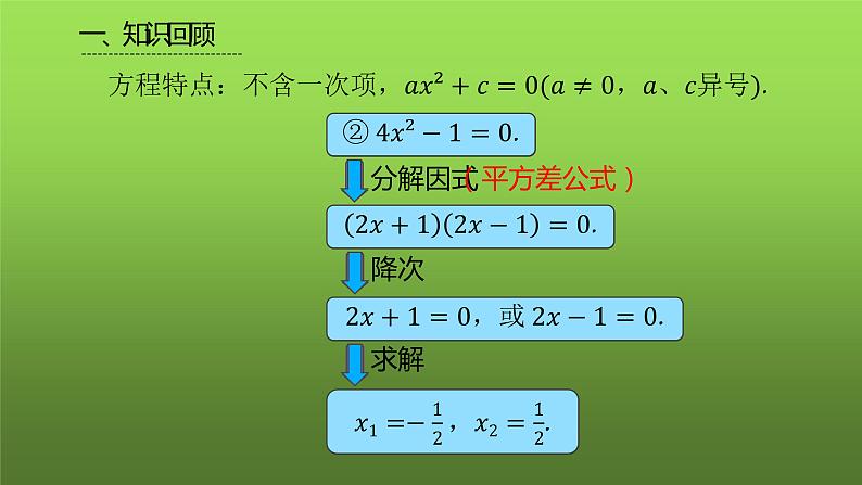 人教版九年级上册《因式分解法》课时2教学课件第5页